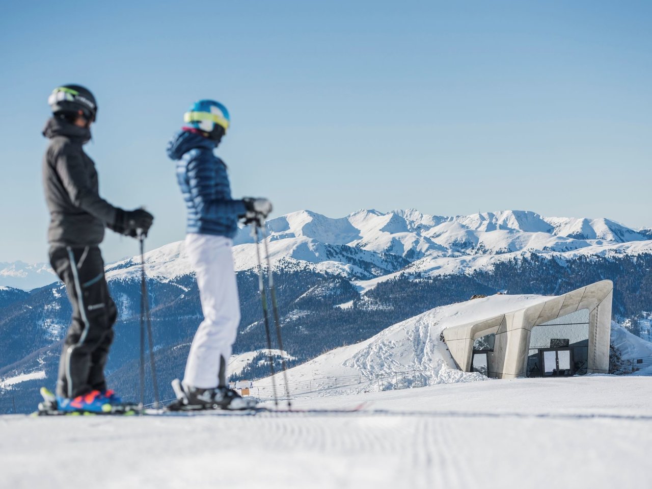 skiing at the Plan de Corones