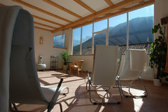 relaxing zone over the roof with magic view to the Catinaccio - Dolomites - Hotel Edelweiss