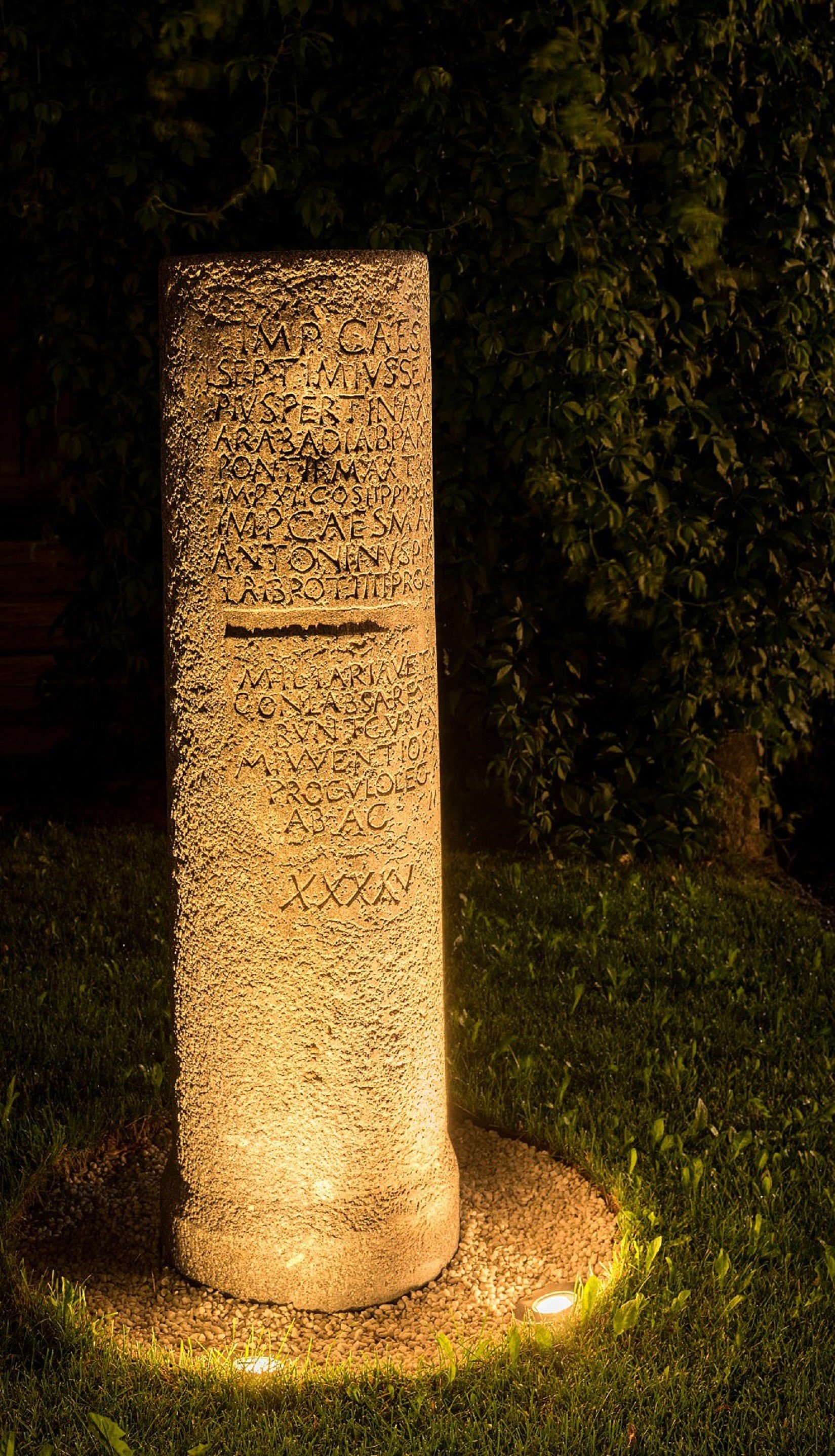 pietra miliare romana della Goste